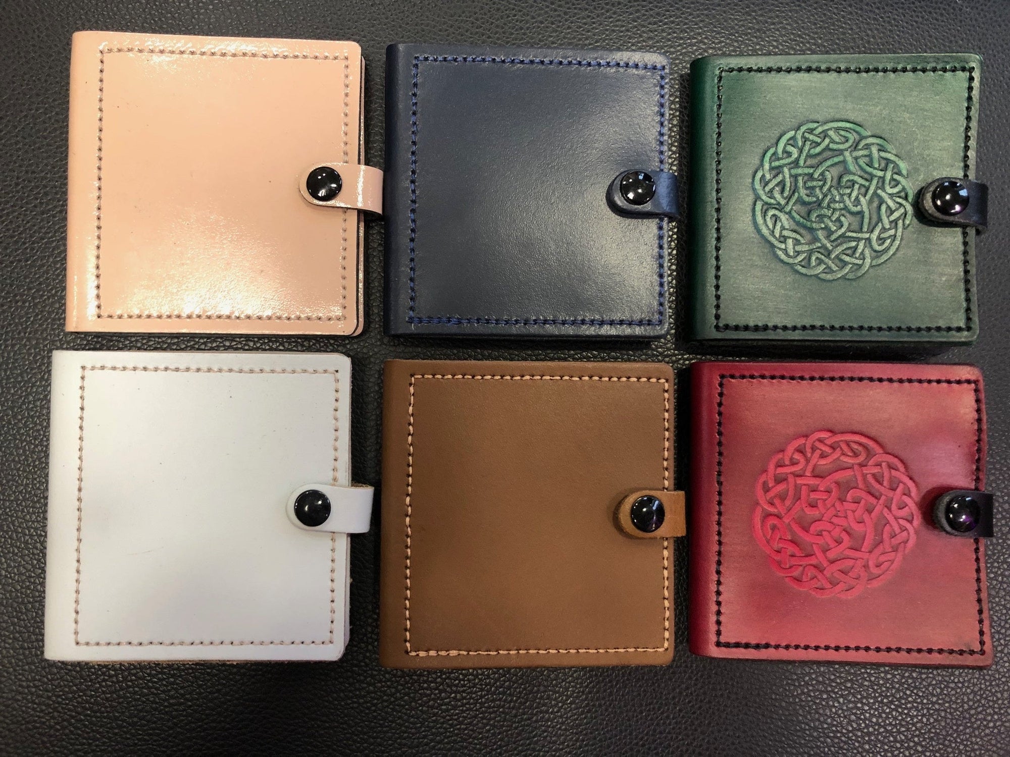 Leathergraft Leather pick wallets. Mixed colours.