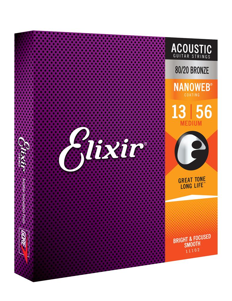 Elixir acoustic guitar strings in the DeRosa Music Bedford string collection
