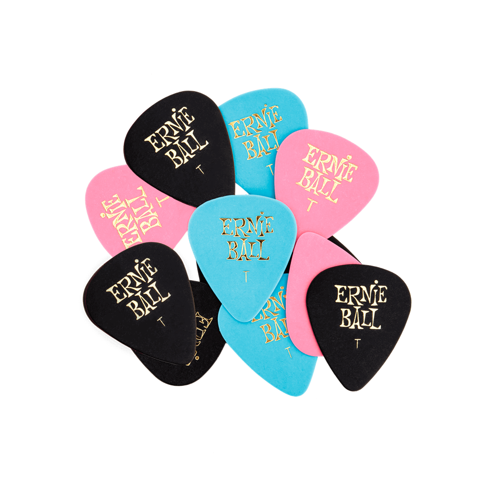Ernie Ball P09176 Thin Assorted Colours - 12 Pack