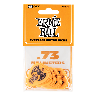 Ernie Ball P09190 Everlast Orange Picks .73mm - 12 Pack