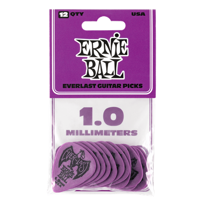 Ernie Ball P09193 Everlast Purple Picks 1mm - 12 Pack