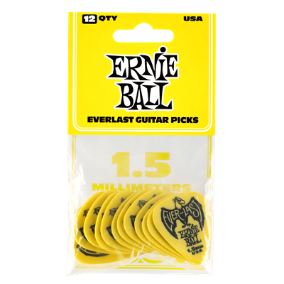 Ernie Ball P09195 Everlast Picks Yellow - 12 Pack