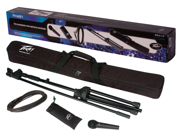 Peavey Microphone &amp; Accessory Pack PVi100 Microphone1/4 + Stand